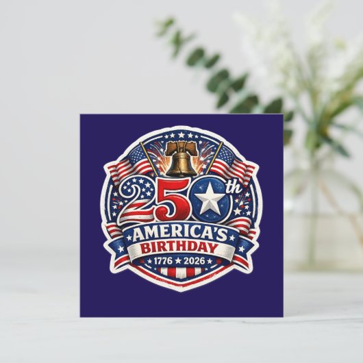 Amerika 250 einladung (Stehend Vorderseite)