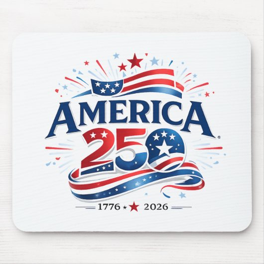 Amerika 250 Feier 1776–2026 Jubiläum Mousepad (Vorne)