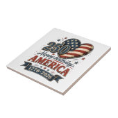 Amerika 250-Feier Fliese (Seite)