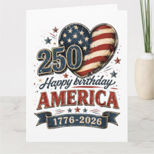 Amerika 250 Feier Karte