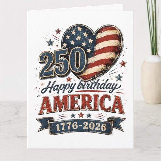 Amerika 250 Feier Karte (Vorderseite)