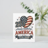 Amerika 250 Feier Postkarte (Stehend Vorderseite)