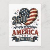 Amerika 250 Feier Postkarte (Vorderseite)