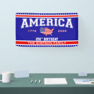 Amerika 250 Geburtstag 1776-2026 Banner