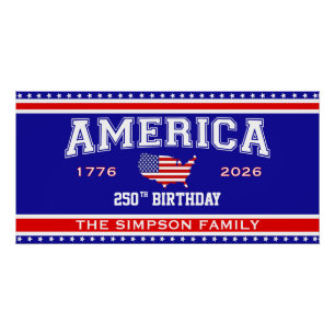 Amerika 250 Geburtstag 1776-2026 Poster