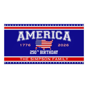 Amerika 250 Geburtstag 1776-2026 Poster