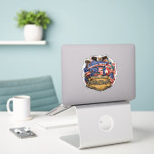 Amerika 250 Geburtstag Aufkleber (Laptop auf Schreibtisch)
