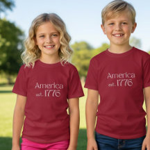 Amerika 250 Geburtstag est 1776 Typografie Rot Mäd