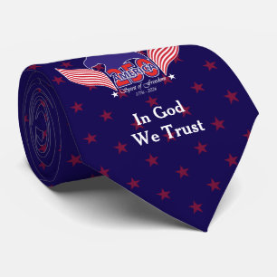 Amerika 250. Geburtstag - Geist der Freiheit - Bla Krawatte