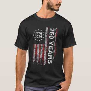 Amerika 250. Geburtstag US-Fahne 250 Jahre Wir den T-Shirt