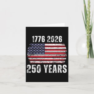Amerika 250. Geburtstag US Flag Happy 250 Years Ar Karte