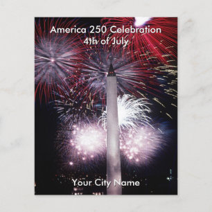 Amerika 250 Gemeinschaftsfeuerwerk WA Monument Flyer
