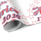 Amerika 250 geschenkpapier (Rolleneckpunkt)