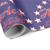 Amerika 250 geschenkpapier (Rolleneckpunkt)