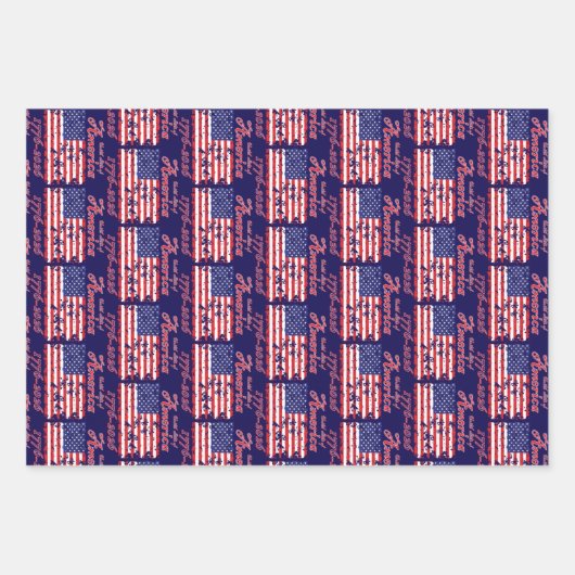 Amerika 250 geschenkpapier set (Vorderseite)