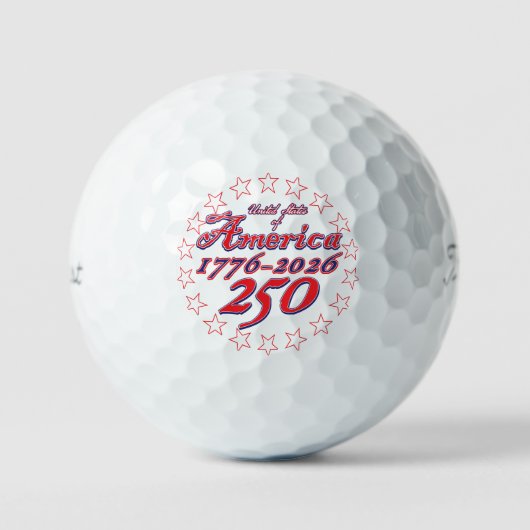 Amerika 250 golfball (Vorderseite)
