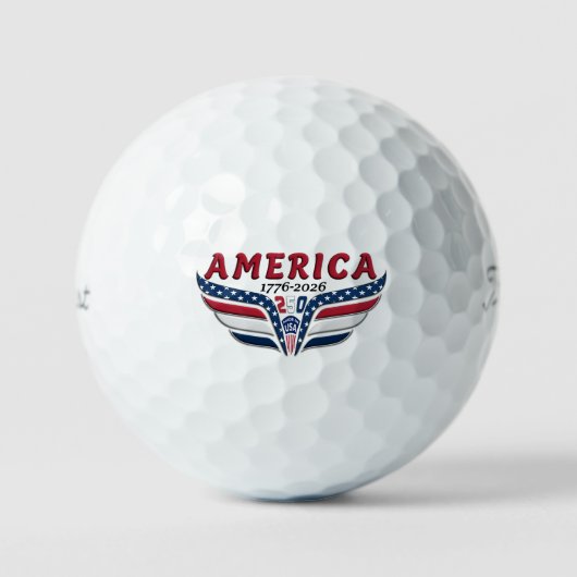 Amerika 250 golfball (Vorderseite)
