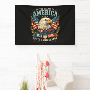 Amerika 250-Jahr-Feier Adler Banner