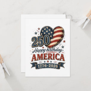Amerika 250-Jahr-Feier Einladung