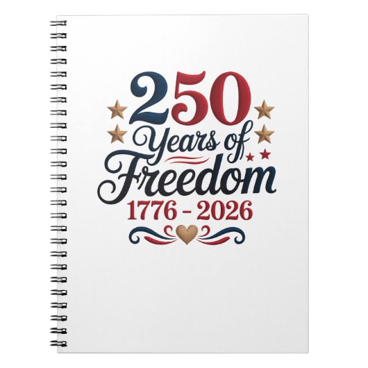 Amerika 250-Jahr-Feier Notizblock (Vorderseite)