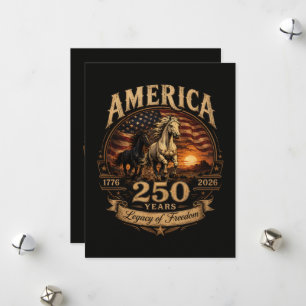 Amerika 250 Jahre 1776 2026 Centennial Feiertagskarte