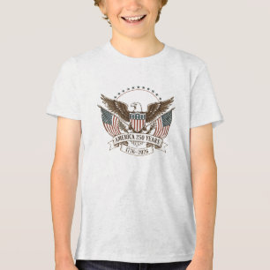 Amerika 250 Jahre 1776–2026 Vintage Patriotischer Tri-Blend Shirt