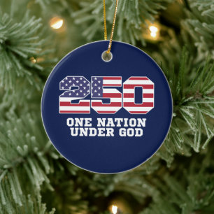 Amerika 250 Jahre 250. Jubiläum Unabhängigkeit Keramik Ornament