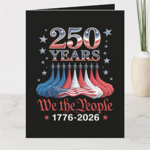 Amerika 250 Jahre 4. Juli Karte