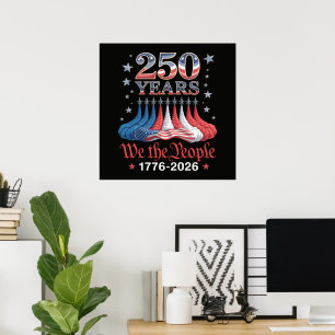 Amerika 250 Jahre 4. Juli Poster