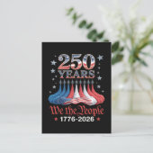 Amerika 250 Jahre 4. Juli Postkarte (Stehend Vorderseite)