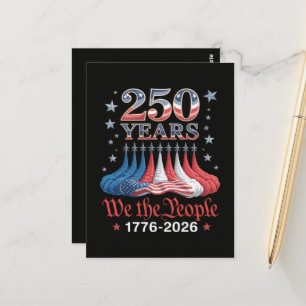 Amerika 250 Jahre 4. Juli Postkarte