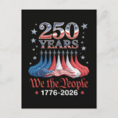 Amerika 250 Jahre 4. Juli Postkarte (Vorderseite)