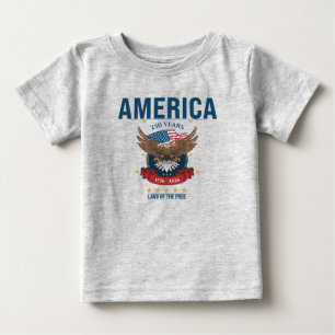 Amerika 250 Jahre Adler Patriotisch Rot Weiß Blau Baby T-shirt