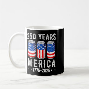 Amerika 250 Jahre Bier Amerikanische Flagge 4. Jul Kaffeetasse