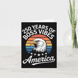 Amerika 250 Jahre Boss Vibes Vintage USA Karte