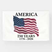 Amerika 250 Jahre Flagge Banner (Horizontal)