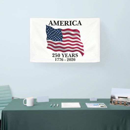 Amerika 250 Jahre Flagge Banner (Messe)