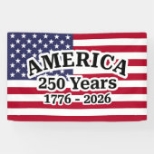 Amerika 250 Jahre Flagge Banner (Horizontal)