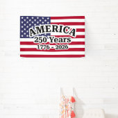 Amerika 250 Jahre Flagge Banner (InSitu)
