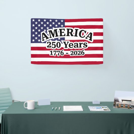 Amerika 250 Jahre Flagge Banner (Messe)