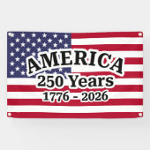 Amerika 250 Jahre Flagge Banner (Horizontal)