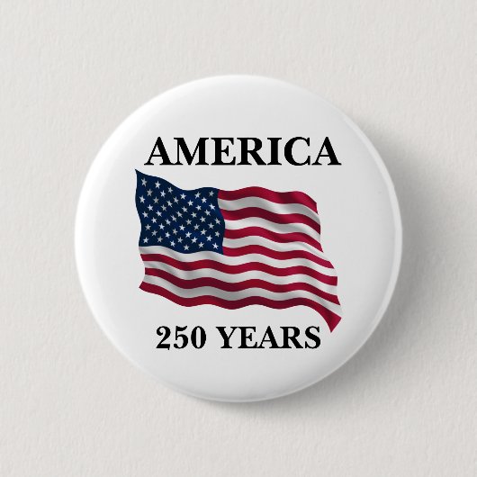 Amerika 250 Jahre Flagge Button (Vorderseite)