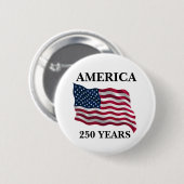 Amerika 250 Jahre Flagge Button (Vorne & Hinten)