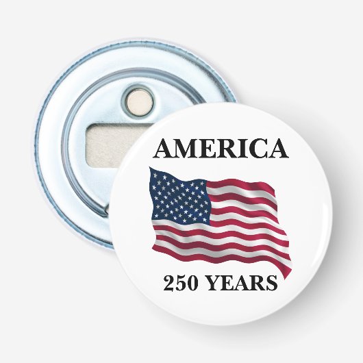 Amerika 250 Jahre Flagge Flaschenöffner (Vorderseite)
