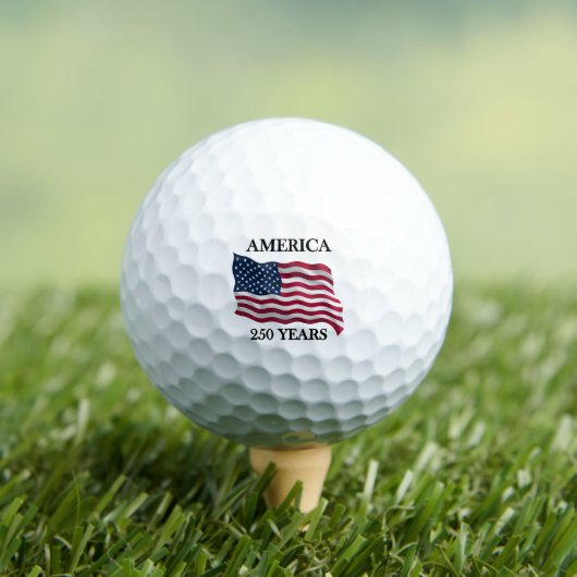 Amerika 250 Jahre Flagge Golfball (Insitu T-Shirt)