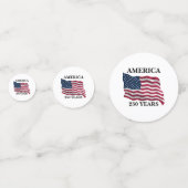 Amerika 250 Jahre Flagge Konfetti (Rückseiten)