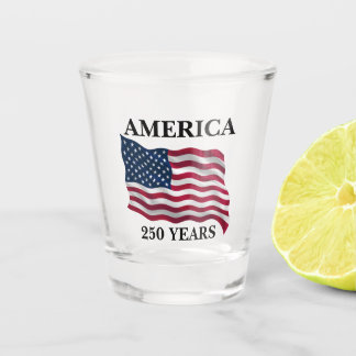 Amerika 250 Jahre Flagge Schnapsglas