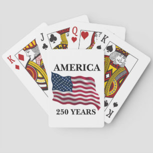 Amerika 250 Jahre Flagge Spielkarten