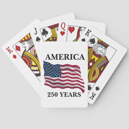 Amerika 250 Jahre Flagge Spielkarten (Rückseite)