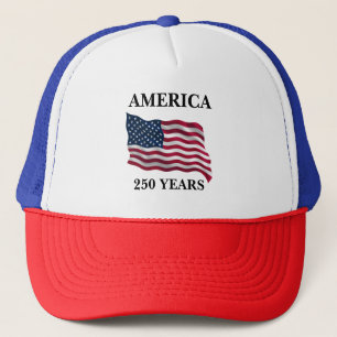 Amerika 250 Jahre Flagge Truckerkappe